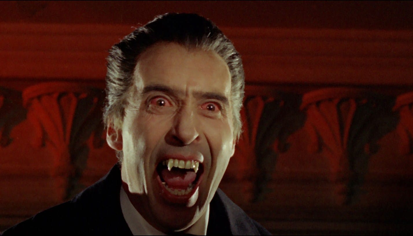 Christopher Lee as Dracula