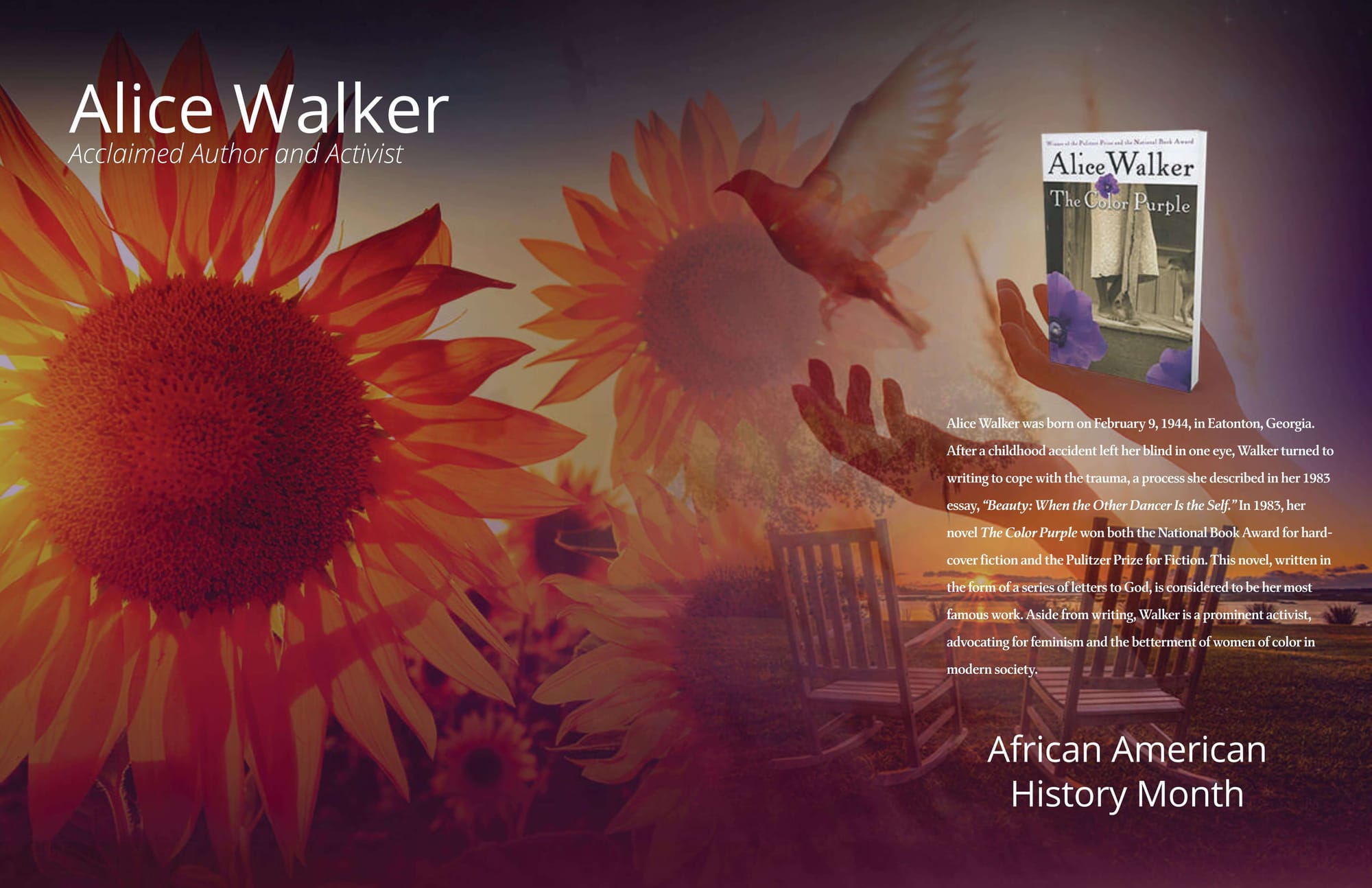 Alice Walker AuthorSpeak Poster